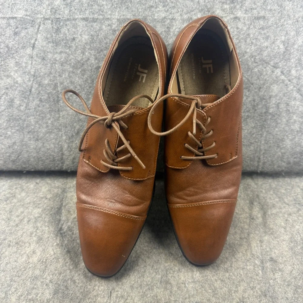 J. Ferrar Brody Mens Cognac Brown Cap Toe Oxford Dress Shoes Size 10M F18767